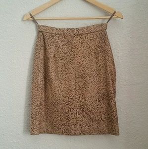 vintage Michael Hoban leather skirt